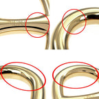 Hermes Scarf Ring Chaine D'ancre Perma Brass Gold Color Necklace Style Pendant — view 7