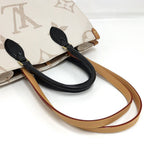 Louis Vuitton On The Go MM 2-Way Bag Monogram Giant Cream Black — view 6