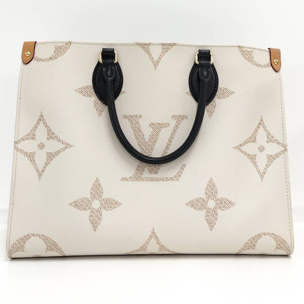 Louis Vuitton On The Go MM 2-Way Bag Monogram Giant Cream Black — view 2