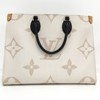 Louis Vuitton On The Go MM 2-Way Bag Monogram Giant Cream Black — view 2
