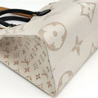 Louis Vuitton On The Go MM 2-Way Bag Monogram Giant Cream Black — view 4
