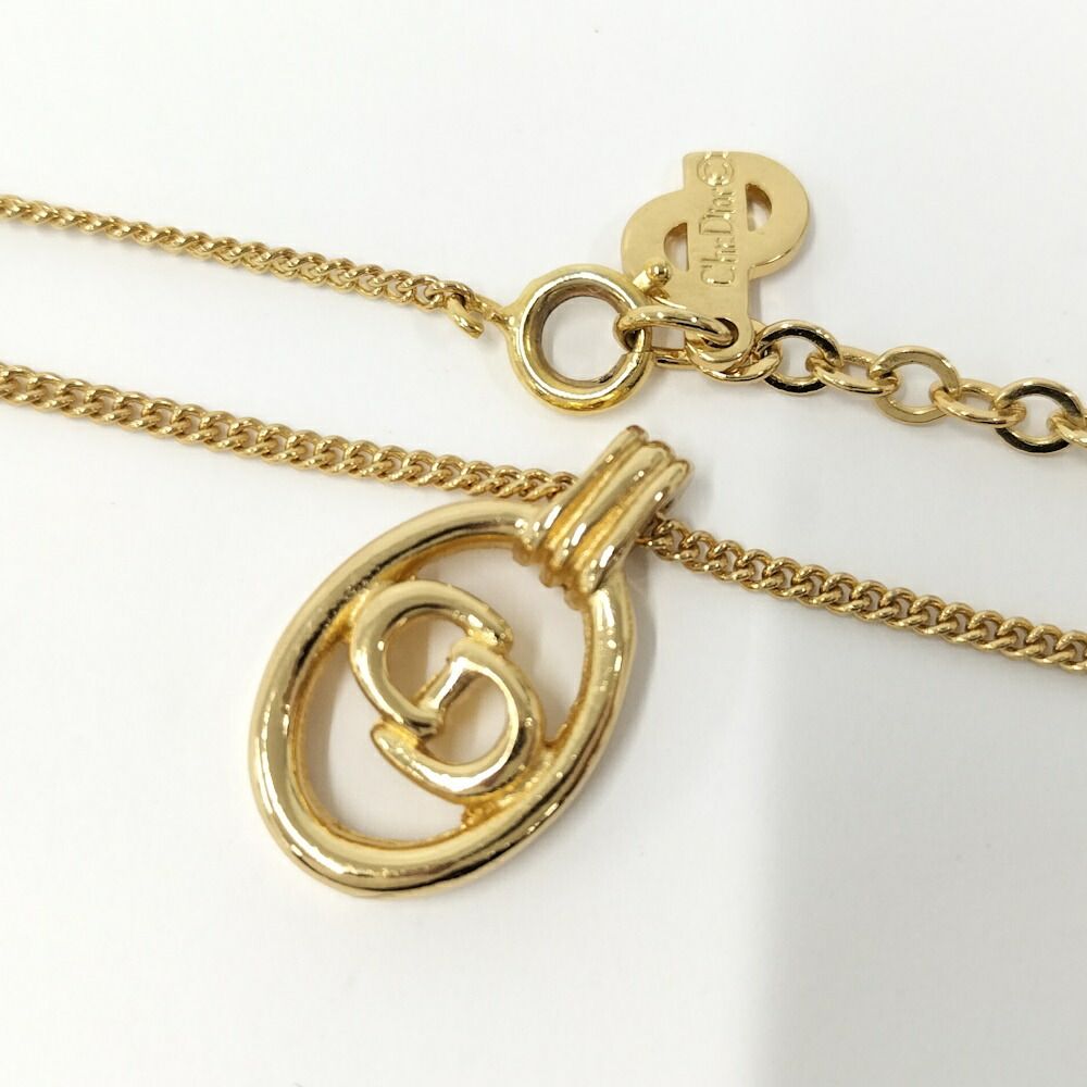 Dior Necklace CD Logo Plated Gold — view 4