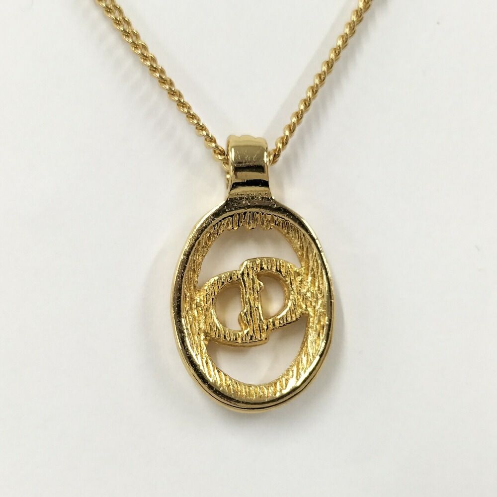 Dior Necklace CD Logo Plated Gold — view 2
