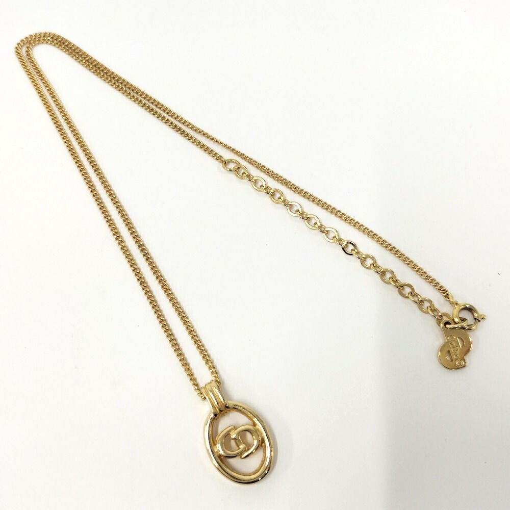 Dior Necklace CD Logo Plated Gold — view 3