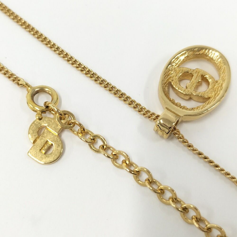 Dior Necklace CD Logo Plated Gold — view 5