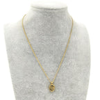 Dior Necklace CD Logo Plated Gold — view 7
