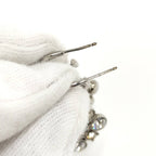 Chanel Earrings Rhinestone CC Logo — view 9