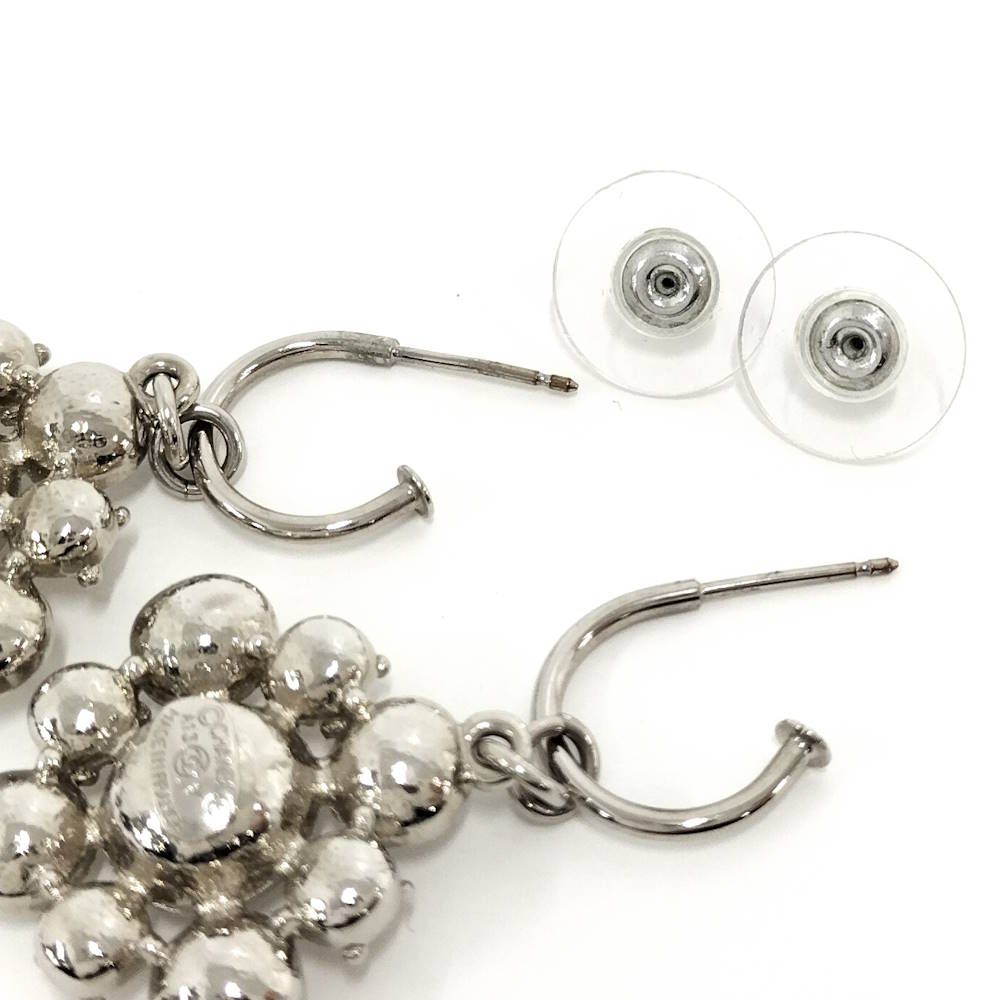 Chanel Earrings Rhinestone CC Logo — view 6