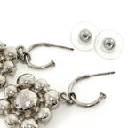 Chanel Earrings Rhinestone CC Logo — view 6