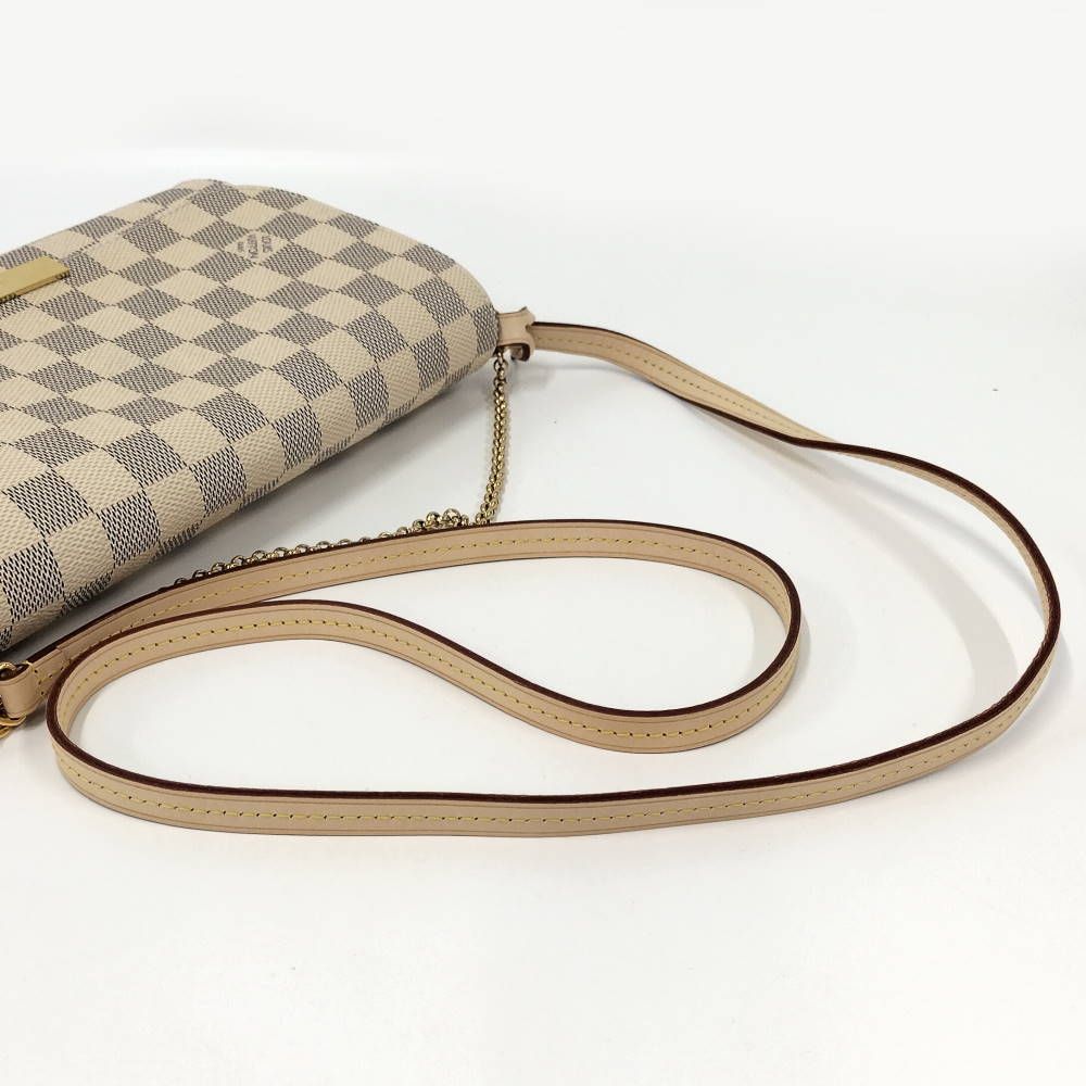 Louis Vuitton Favorite MM Damier Azur Shoulder Bag — view 4