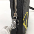 Louis Vuitton Danube PM LV Circle Shoulder Bag Epi Leather Noir Black — view 8