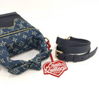 Louis Vuitton 2-Way Shoulder Bag Japanese Cruiser Monogram Denim Blue — view 6