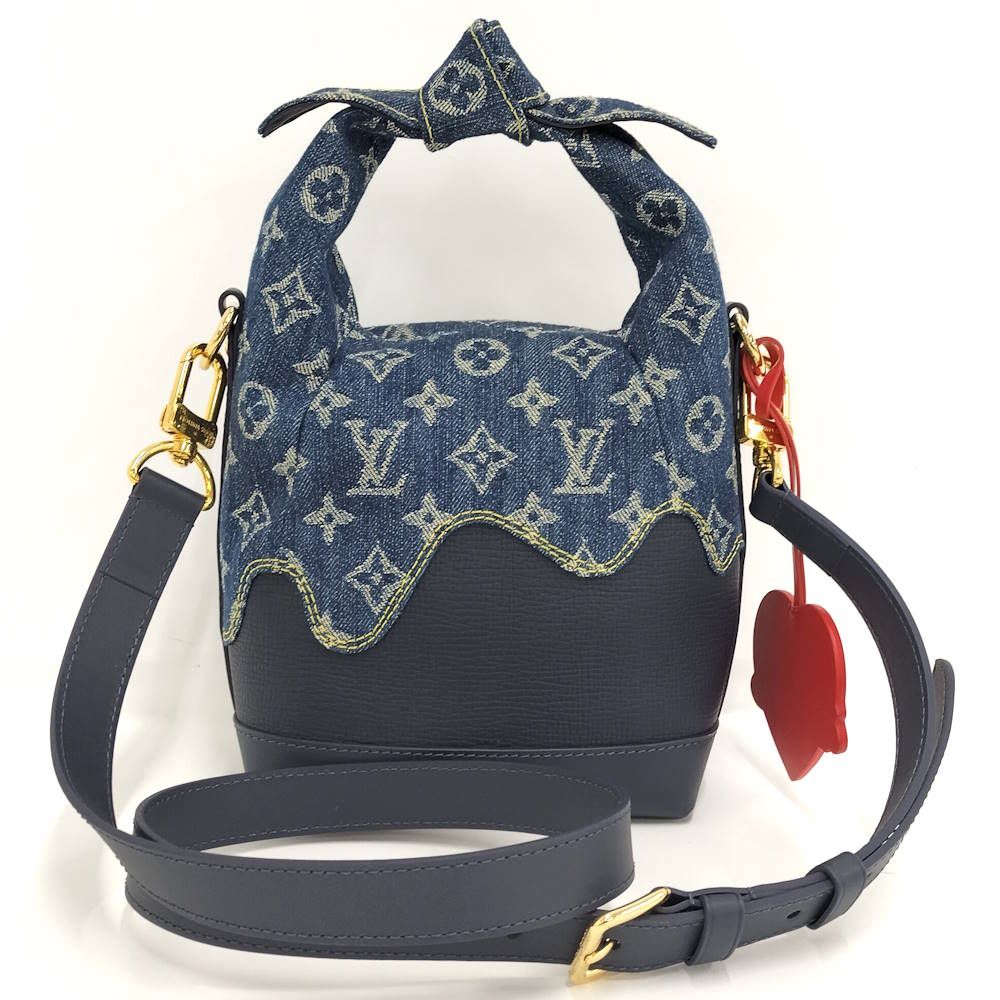 Louis Vuitton 2-Way Shoulder Bag Japanese Cruiser Monogram Denim Blue — view 2
