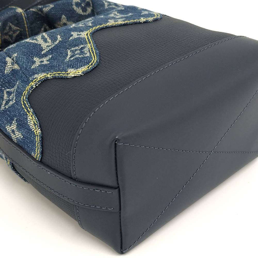 Louis Vuitton 2-Way Shoulder Bag Japanese Cruiser Monogram Denim Blue — view 5