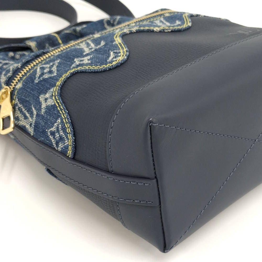 Louis Vuitton 2-Way Shoulder Bag Japanese Cruiser Monogram Denim Blue — view 4