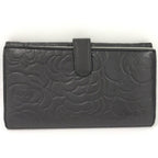 Chanel Camellia Bifold Wallet Leather Black — view 4