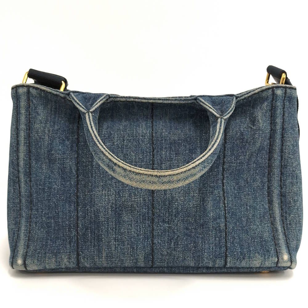 Prada Canapa Tote Denim Blue — view 2