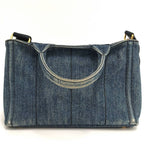 Prada Canapa Tote Denim Blue — view 2