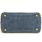 Prada Canapa Tote Denim Blue — view 8