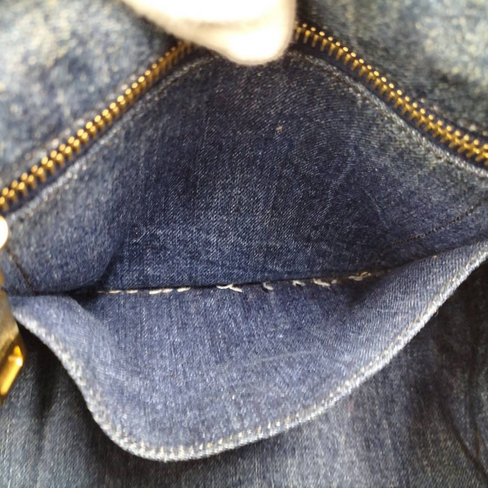 Prada Canapa Tote Denim Blue — view 9