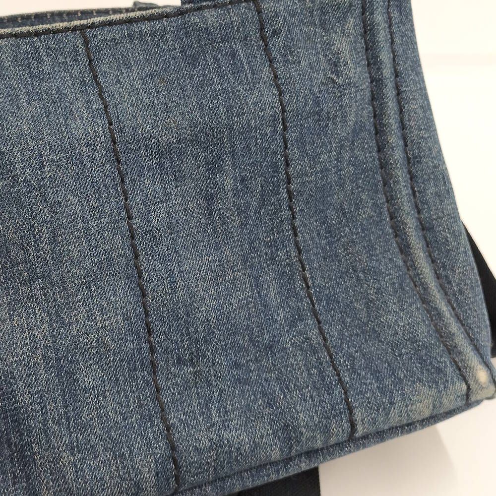 Prada Canapa Tote Denim Blue — view 6