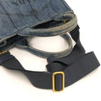 Prada Canapa Tote Denim Blue — view 4