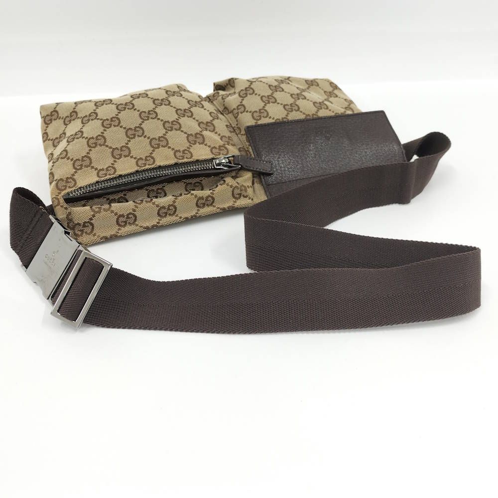 Gucci Belt Bag GG Canvas Leather Brown — view 4