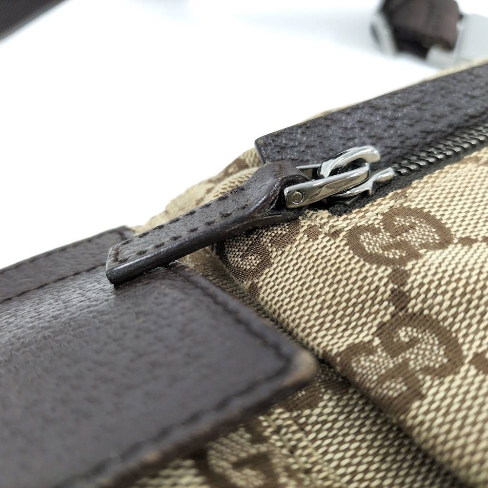 Gucci Belt Bag GG Canvas Leather Brown — view 7