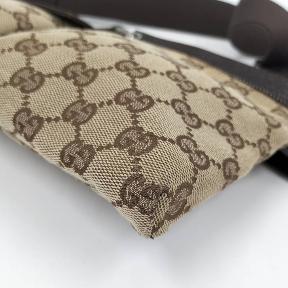 Gucci Belt Bag GG Canvas Leather Brown — view 3