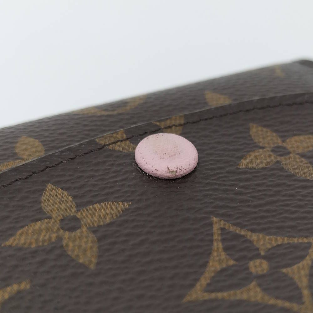 Louis Vuitton Porte-Monnaie Rosalie Coin Case Rose Velours Monogram — view 7
