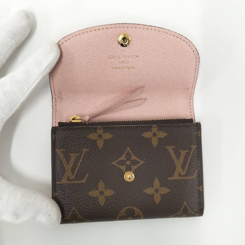 Louis Vuitton Porte-Monnaie Rosalie Coin Case Rose Velours Monogram — view 2