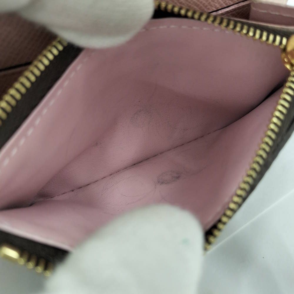 Louis Vuitton Porte-Monnaie Rosalie Coin Case Rose Velours Monogram — view 9