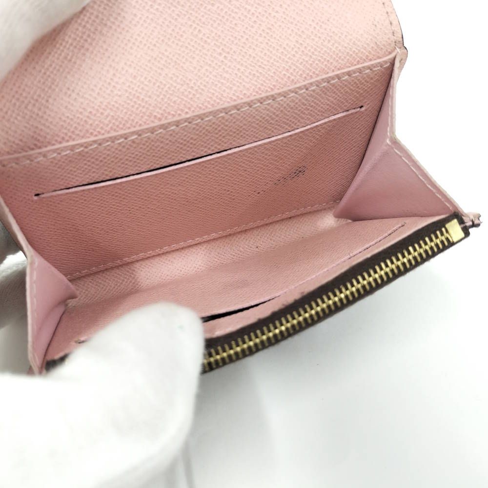 Louis Vuitton Porte-Monnaie Rosalie Coin Case Rose Velours Monogram — view 3