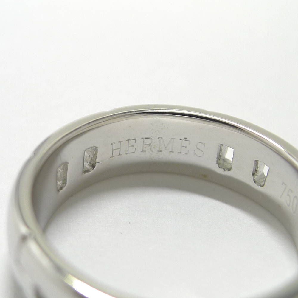 Hermes Cles Ring 18k White Gold 48 — view 7