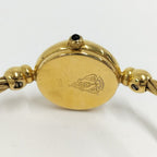 Gucci Bangle Watch SS Quartz Gold Plated Black Dial — view 8