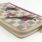 Louis Vuitton Zippy Wallet Zip Around Kirin Christmas Limited Damier Azur — view 4
