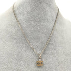 Chanel Necklace Logo CC Silver Plated — view 9