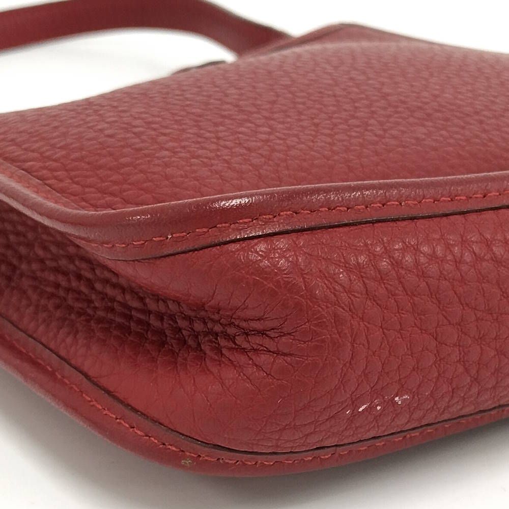 Hermes Shoulder Bag Evelyne TPM Red Leather — view 4
