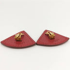 Hermes Earrings Triangle Leather Gold — view 8
