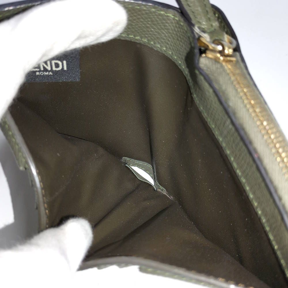 Fendi Wallet F's Leather Green — view 9