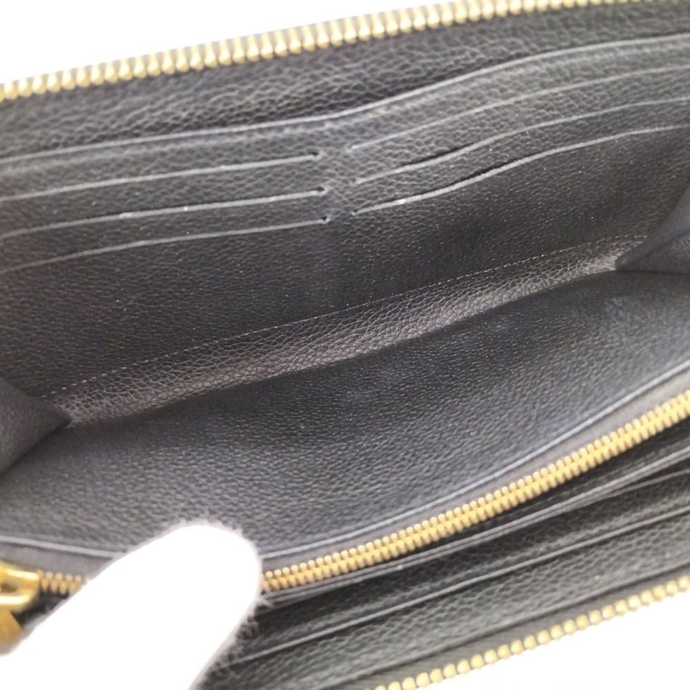 Louis Vuitton Zippy Wallet Zip Around Monogram Empreinte Noir Black — view 7