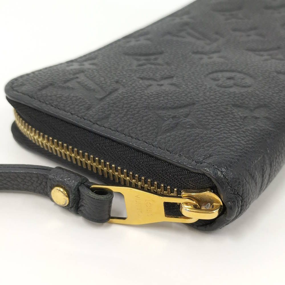 Louis Vuitton Zippy Wallet Zip Around Monogram Empreinte Noir Black — view 4