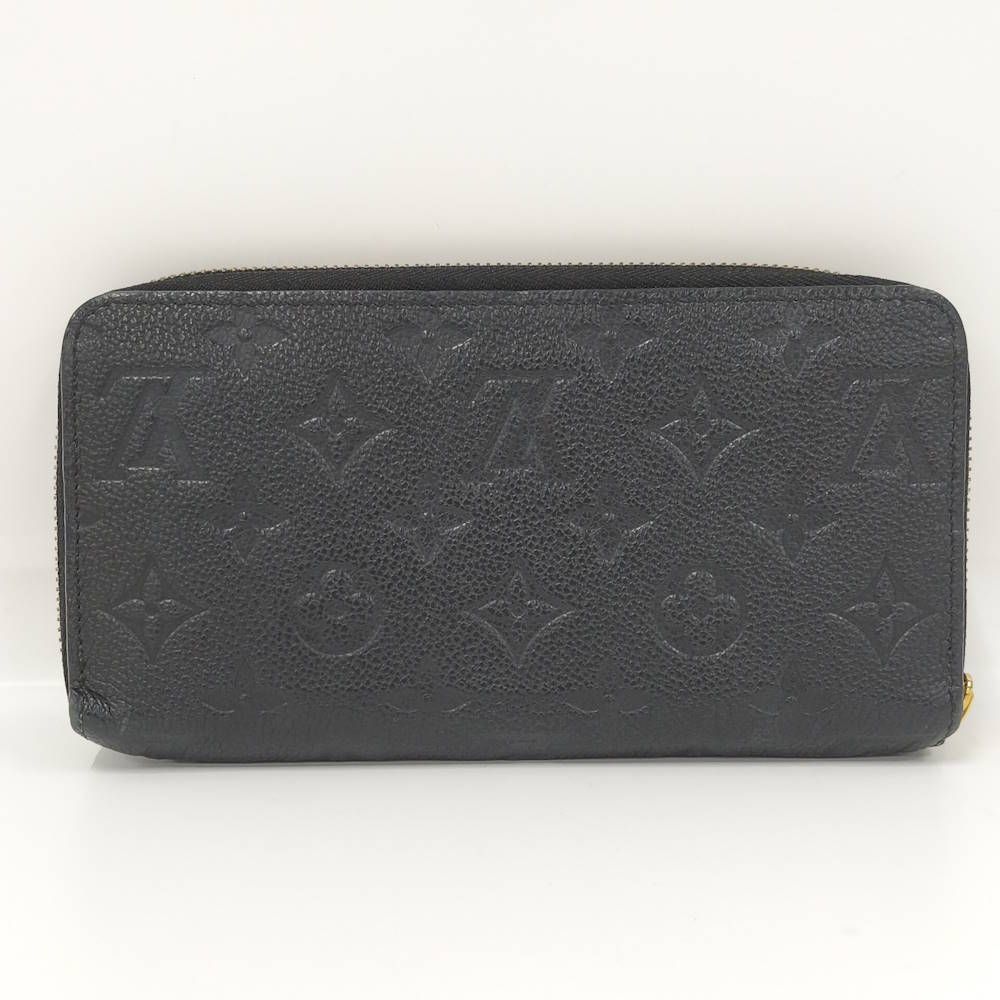 Louis Vuitton Zippy Wallet Zip Around Monogram Empreinte Noir Black — view 3
