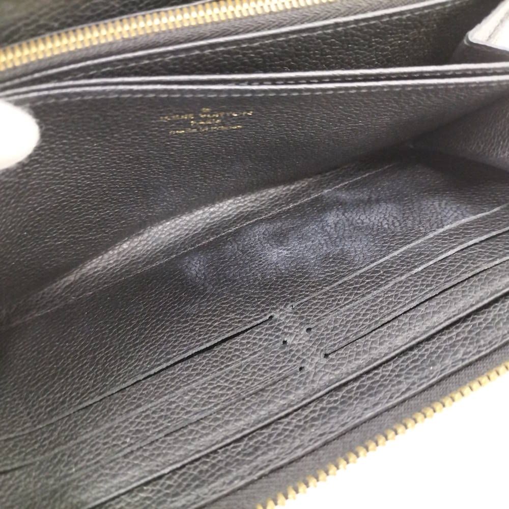 Louis Vuitton Zippy Wallet Zip Around Monogram Empreinte Noir Black — view 8