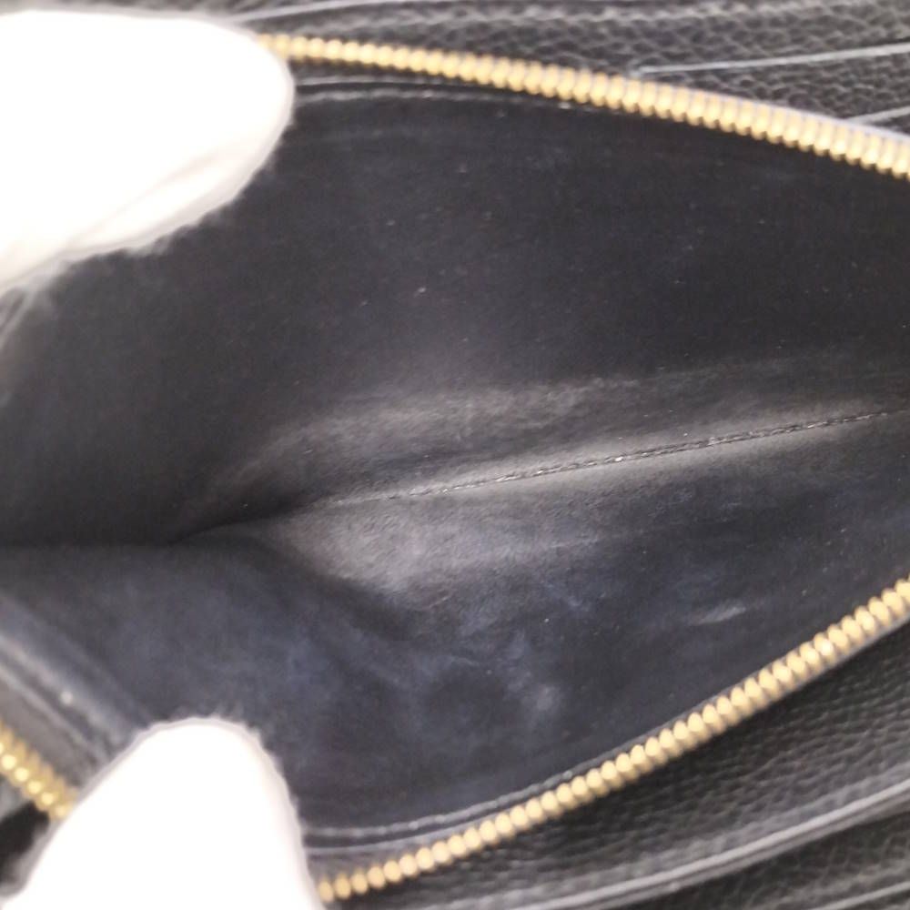 Louis Vuitton Zippy Wallet Zip Around Monogram Empreinte Noir Black — view 9