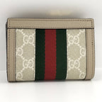Gucci Bifold Wallet Ophidia GG Compact Supreme Leather Beige Brown — view 3