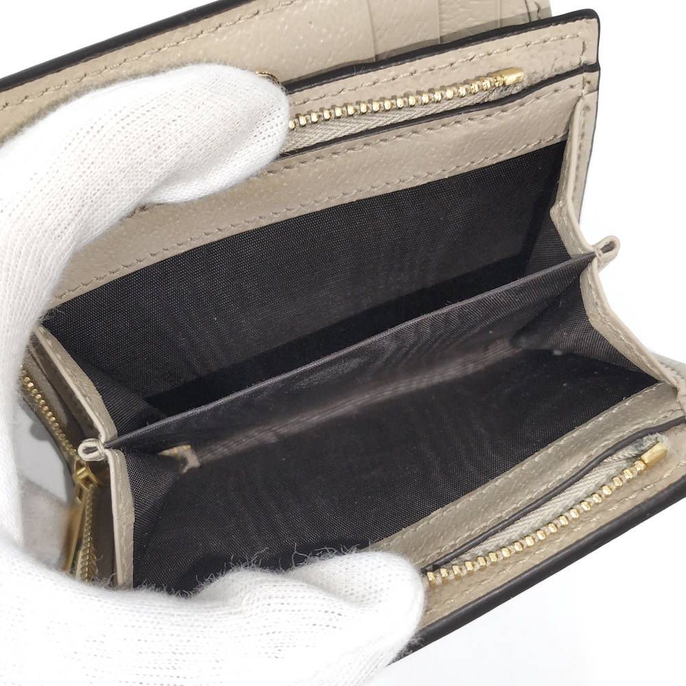 Gucci Bifold Wallet Ophidia GG Compact Supreme Leather Beige Brown — view 8