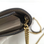 Fendi Chain Wallet F's Leather Grey — view 5