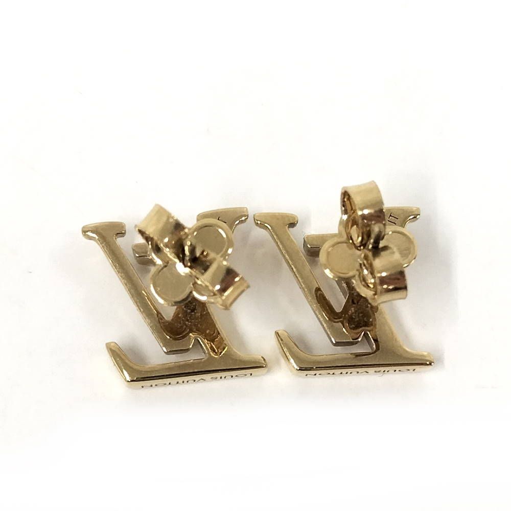Louis Vuitton LV Iconic Earrings Plated Gold — view 3