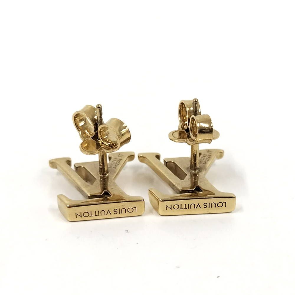 Louis Vuitton LV Iconic Earrings Plated Gold — view 2